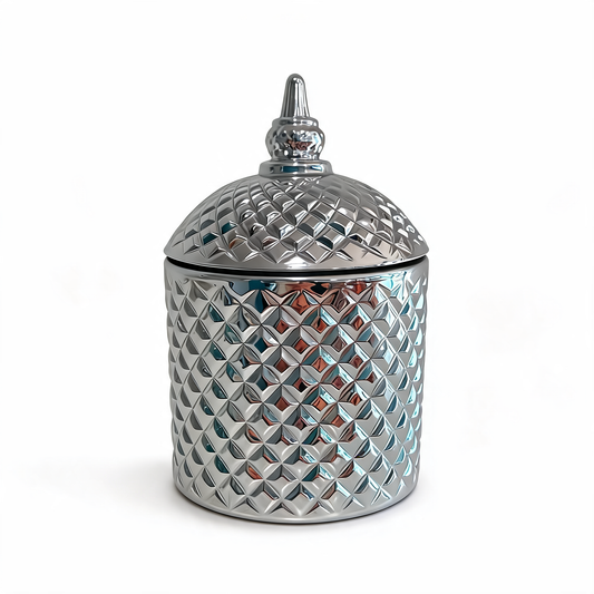 Silver Diamond Soy Candle